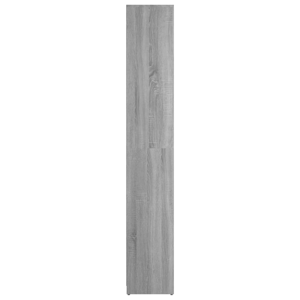 Badezimmerschrank Grau Sonoma 30x30x183,5 cm Holzwerkstoff