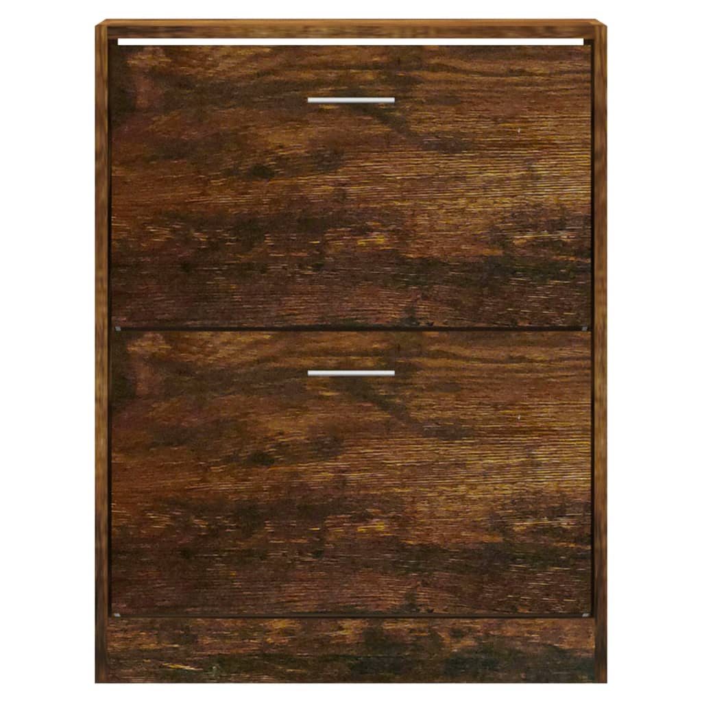 Schuhschrank Räuchereiche 63x24x81 cm Holzwerkstoff