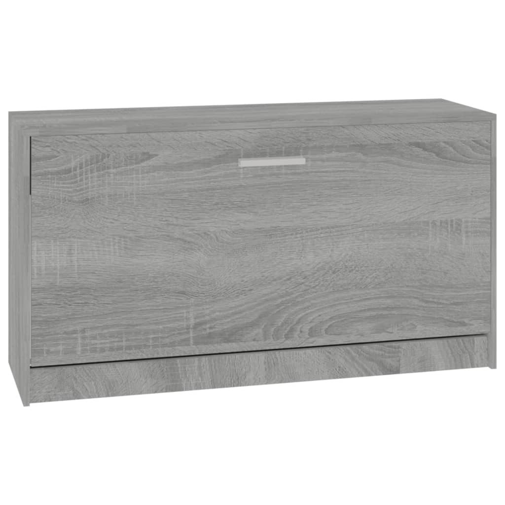 Schuhbank Grau Sonoma 80x24x45 cm Holzwerkstoff