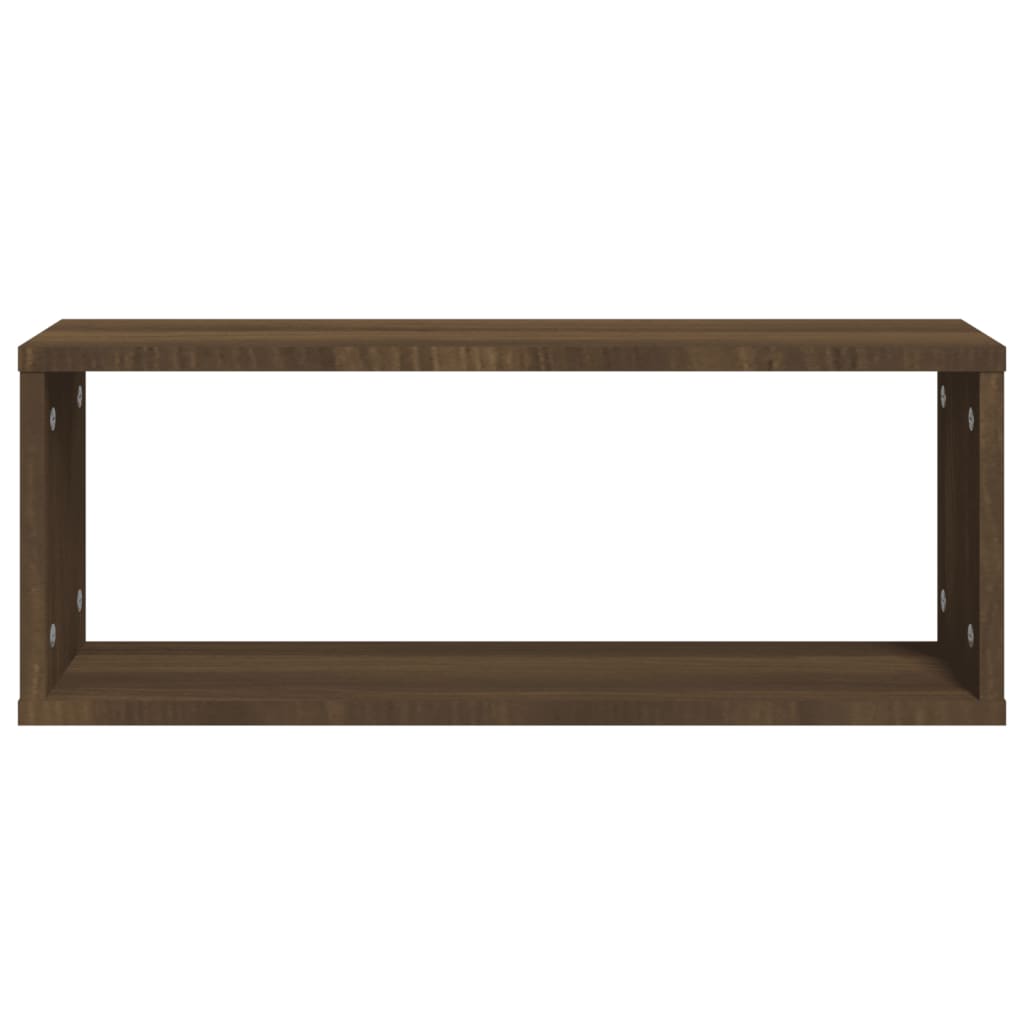 Würfelregale 6 Stk. Braun Eichen-Optik 60x15x23cm Holzwerkstoff