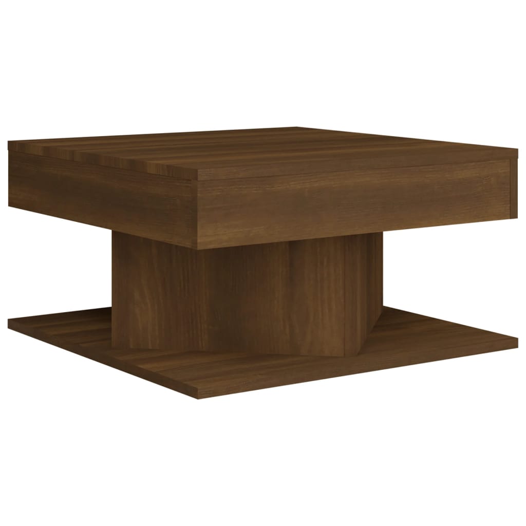 Couchtisch Braun Eichen-Optik 57x57x30 cm Holzwerkstoff