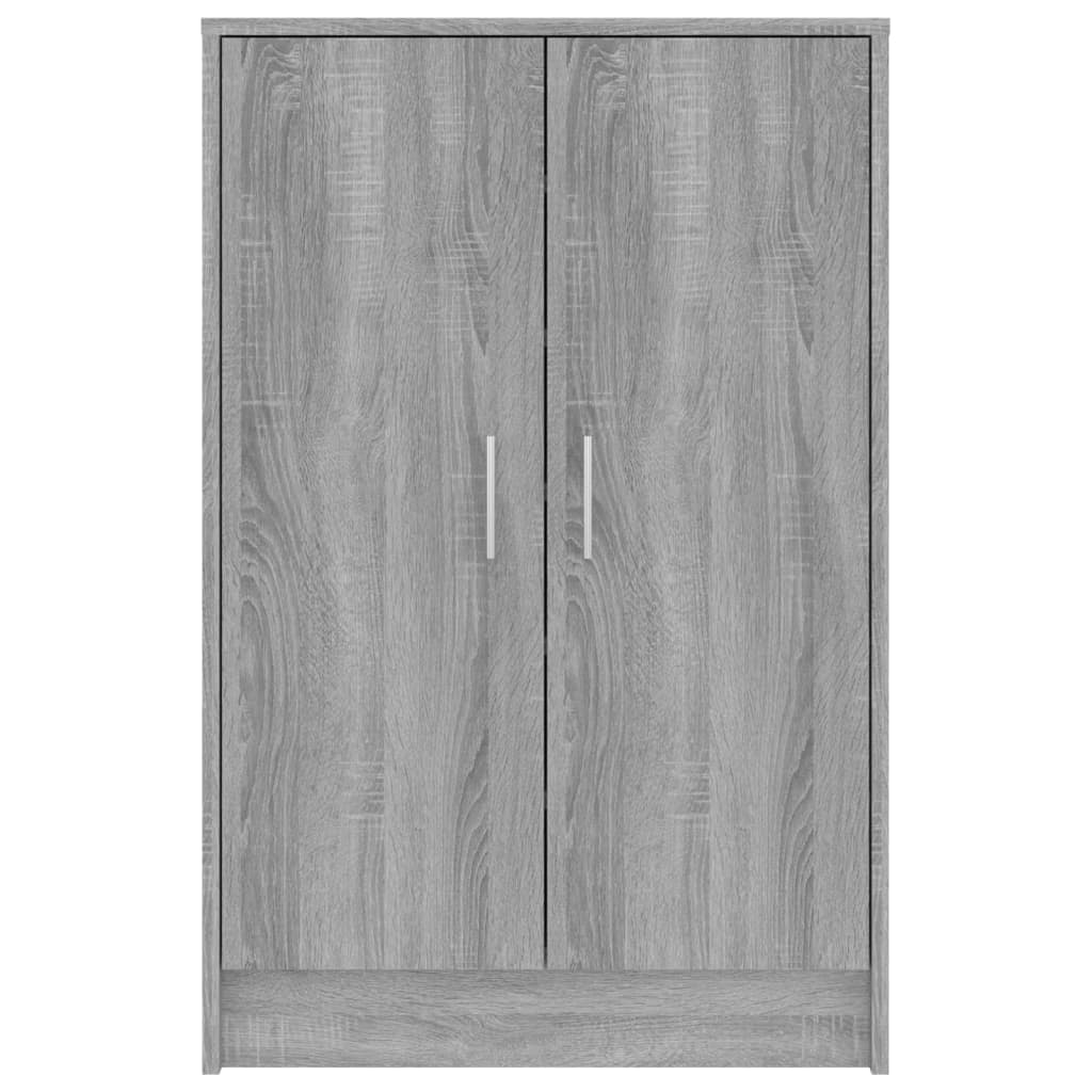 Schuhschrank Grau Sonoma 60x35x92 cm Holzwerkstoff