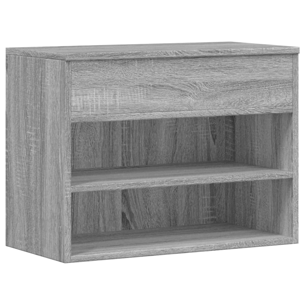 Schuhbank Grau Sonoma 60x30x45 cm Holzwerkstoff