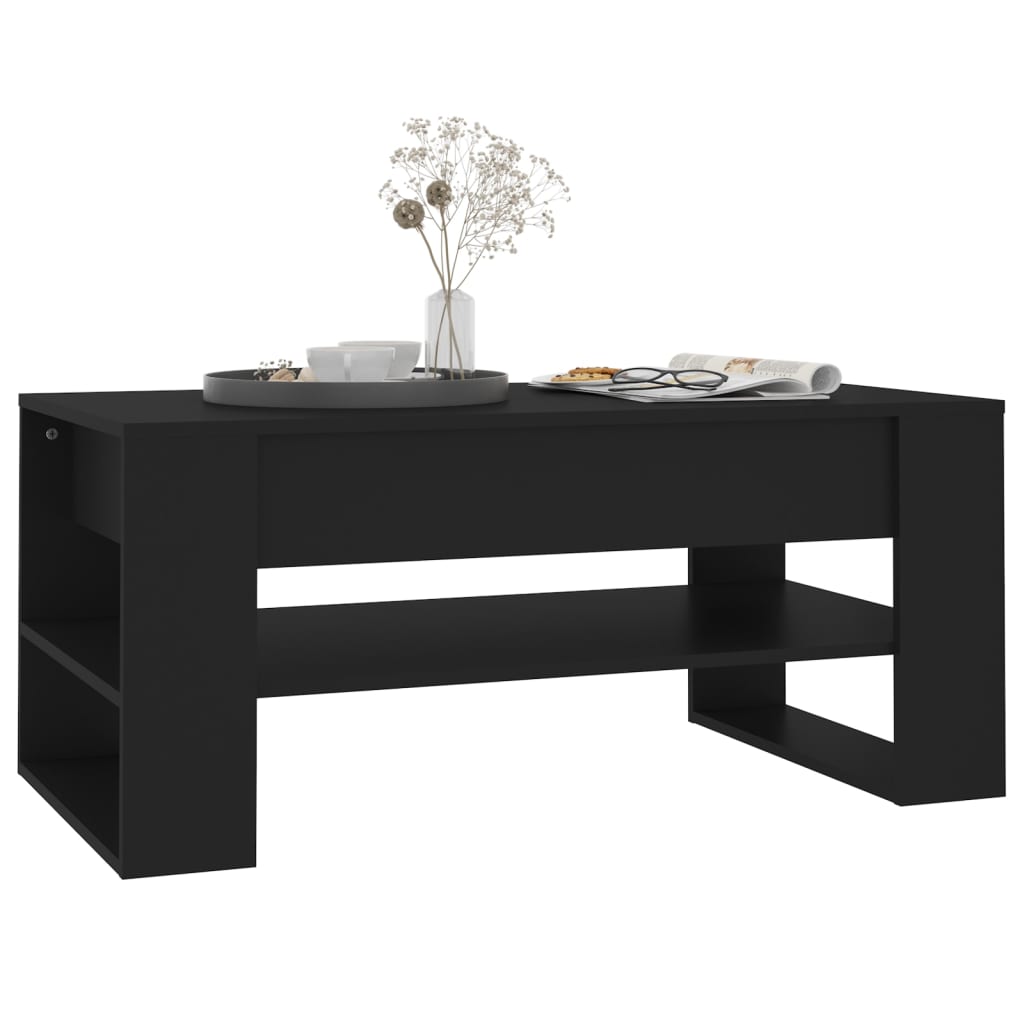 Couchtisch Schwarz 102x55x45 cm Holzwerkstoff