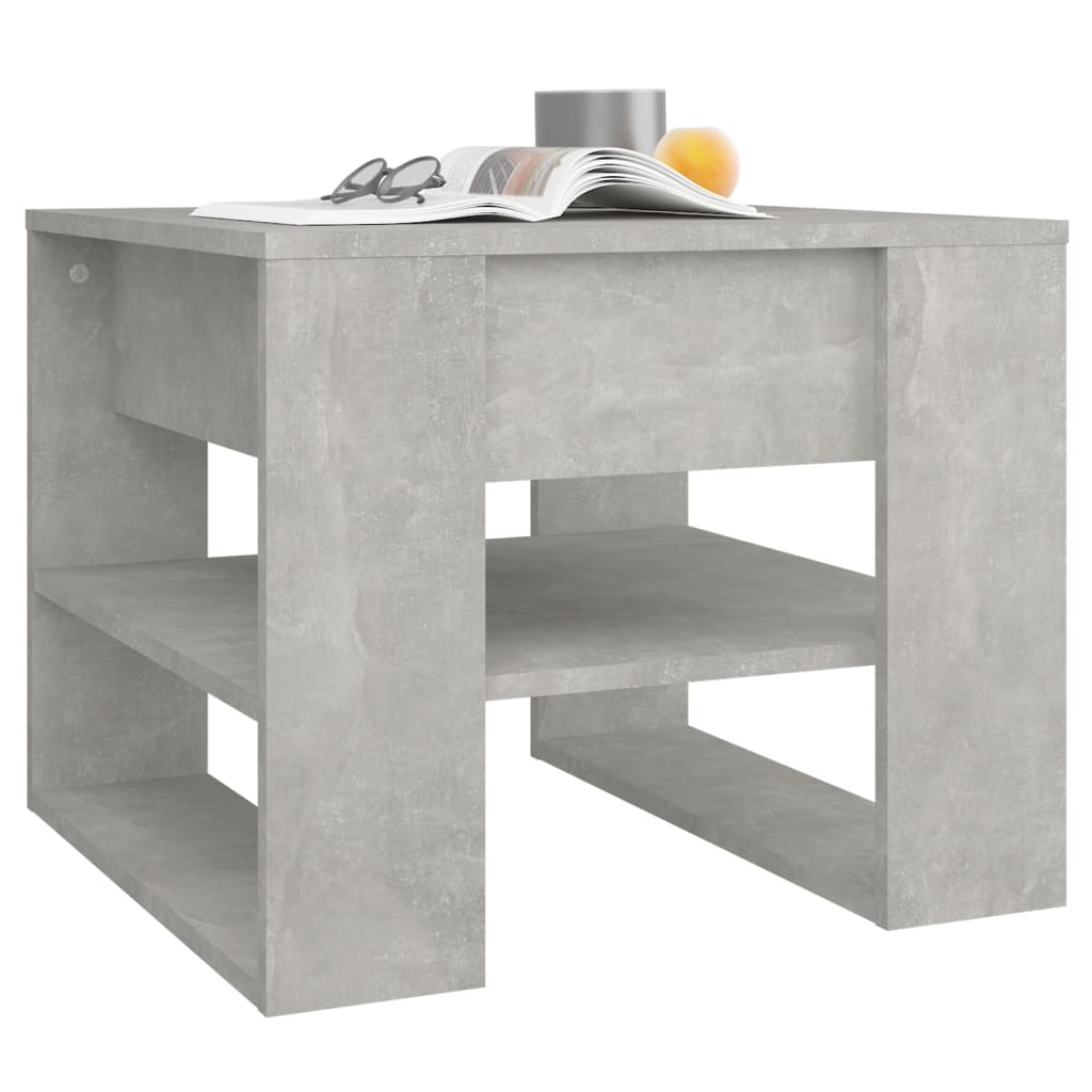 Couchtisch Betongrau 55,5x55x45 cm Holzwerkstoff