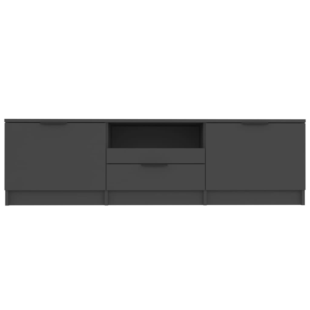 TV-Schrank Schwarz 140x35x40 cm Holzwerkstoff