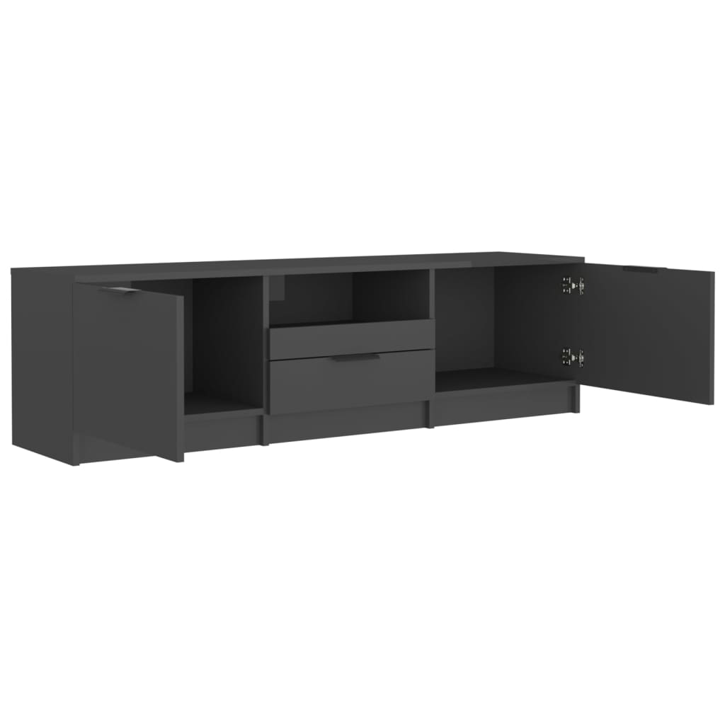 TV-Schrank Schwarz 140x35x40 cm Holzwerkstoff