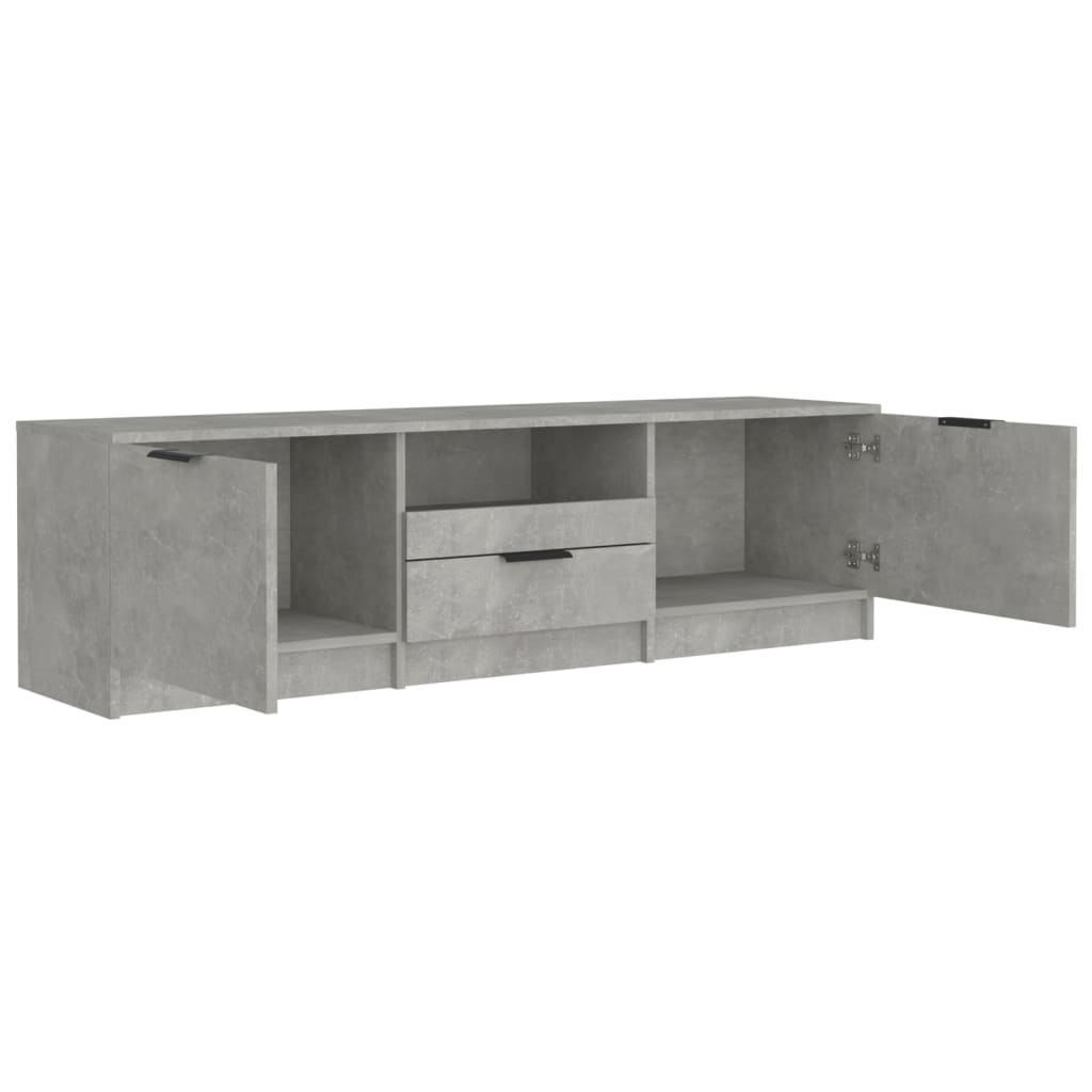 TV-Schrank Betongrau 140x35x40 cm Holzwerkstoff