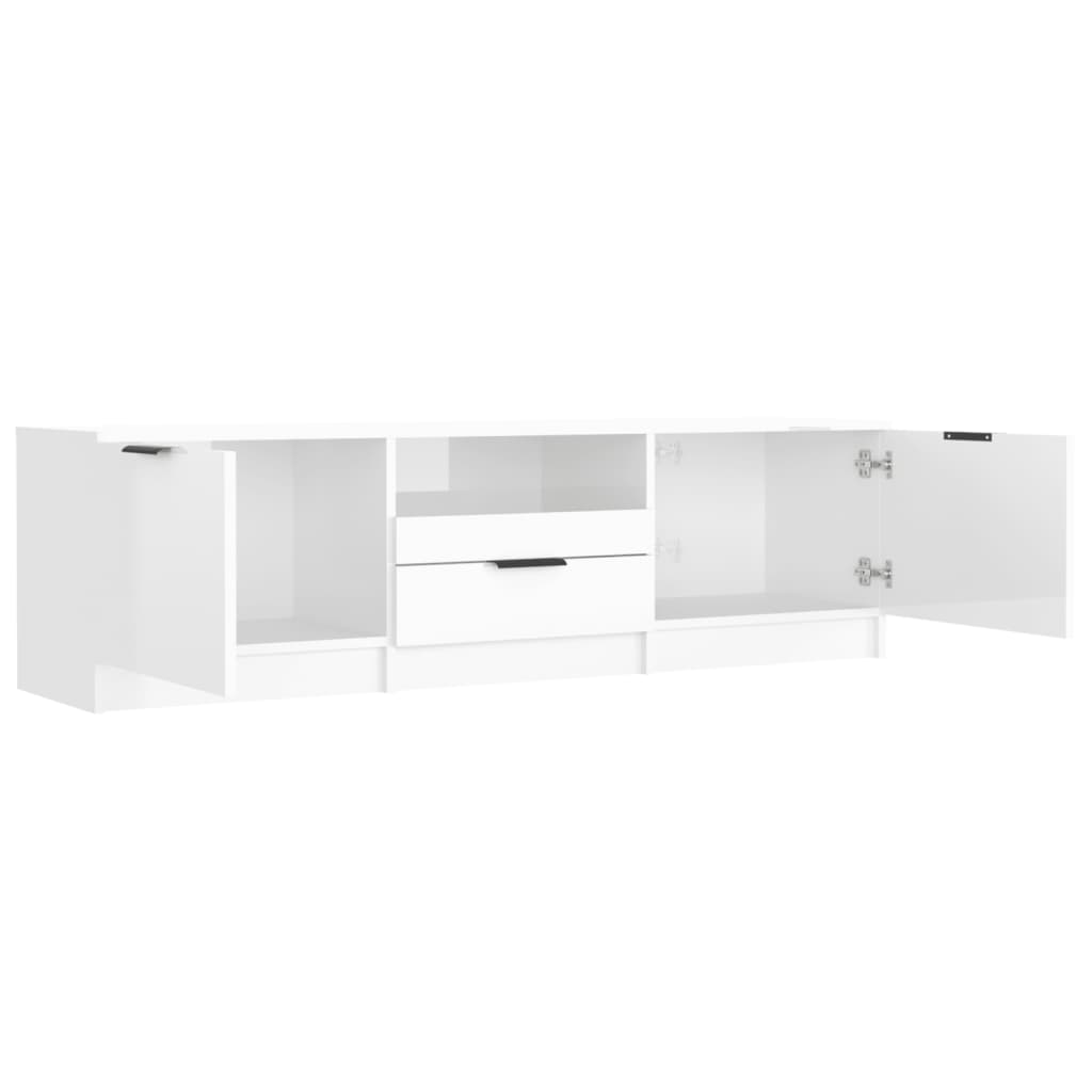 TV-Schrank Hochglanz-Weiß 140x35x40 cm Holzwerkstoff