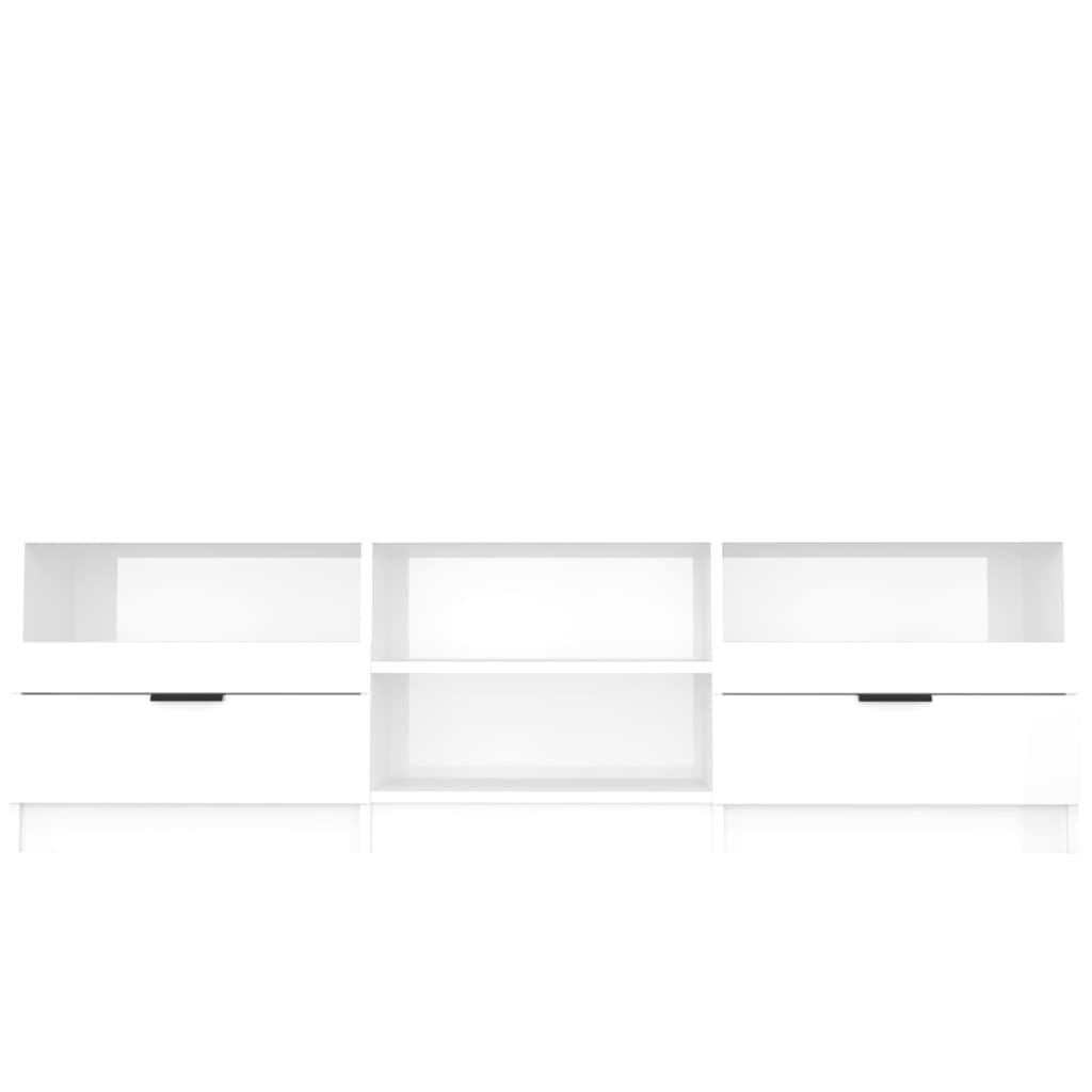 TV-Schrank Hochglanz-Weiß 150x33,5x45 cm Holzwerkstoff