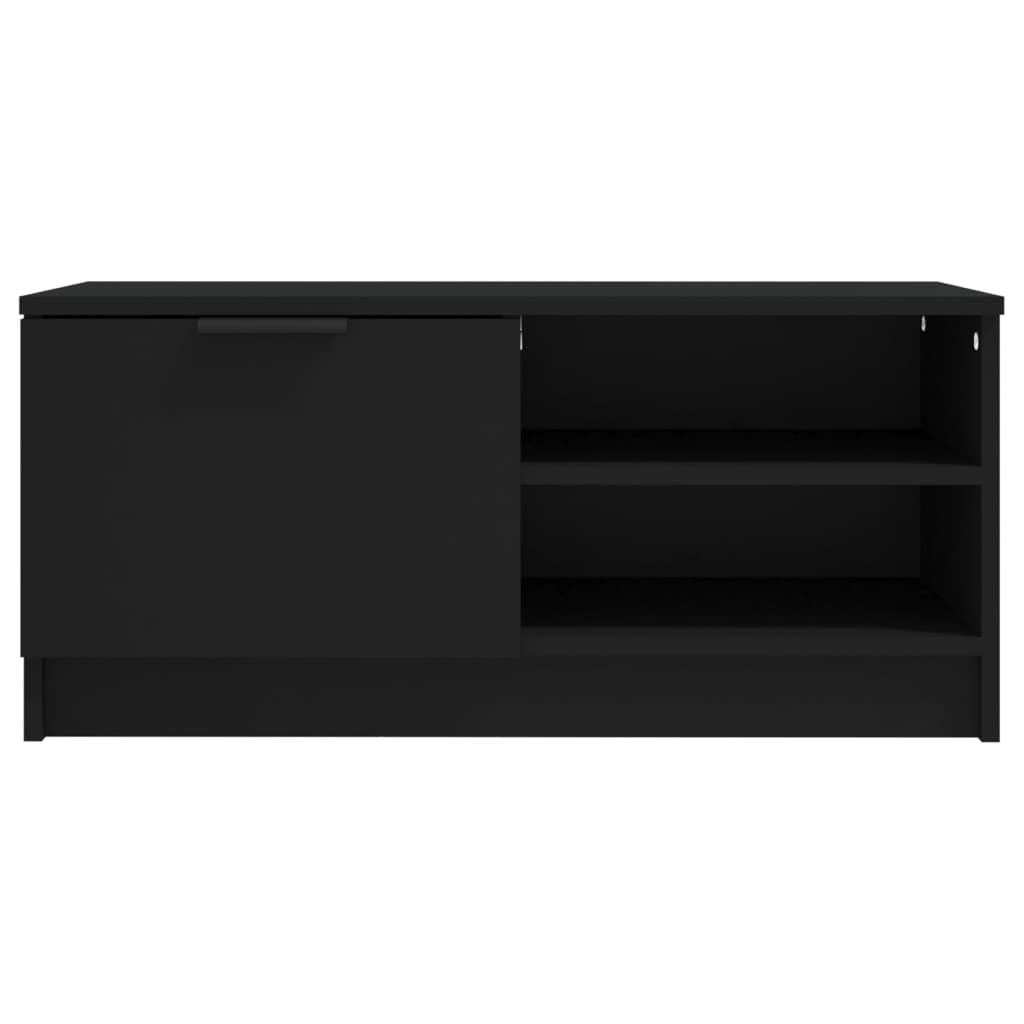 TV-Schrank Schwarz 80x35x36,5 cm Holzwerkstoff