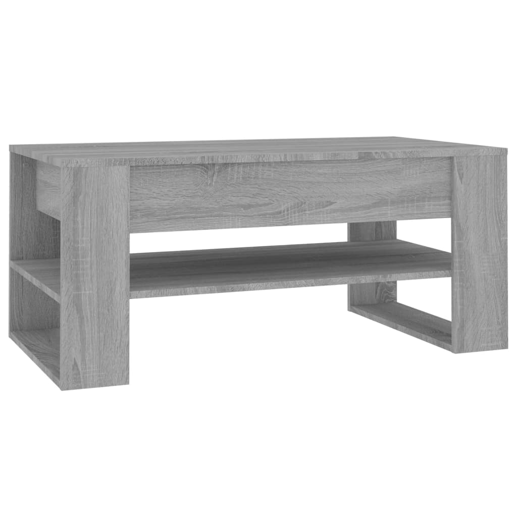 Couchtisch Grau Sonoma 102x55x45 cm Holzwerkstoff