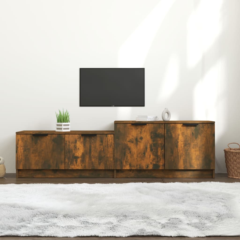 TV-Schrank Räuchereiche 158,5x36x45 cm Holzwerkstoff