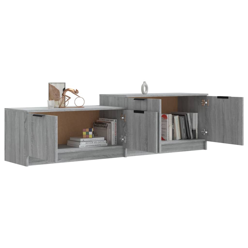 TV-Schrank Grau Sonoma 158,5x36x45 cm Holzwerkstoff