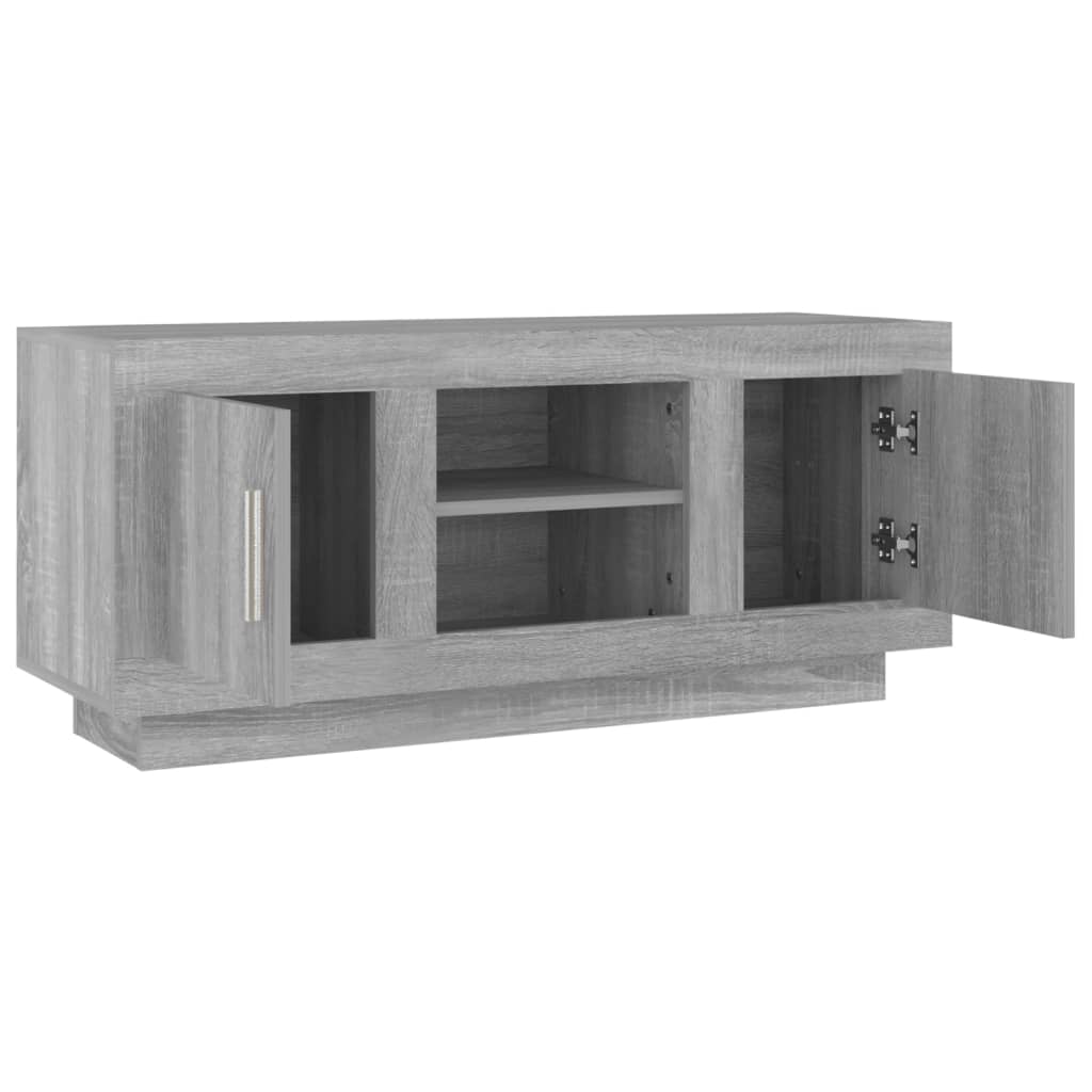 TV-Schrank Grau Sonoma 102x35x45 cm Holzwerkstoff