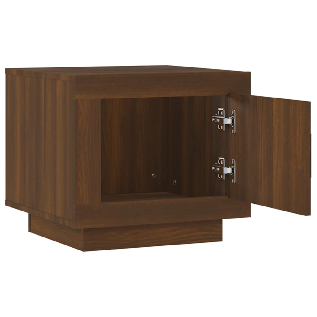 Couchtisch Braun Eichen-Optik 51x50x45 cm Holzwerkstoff