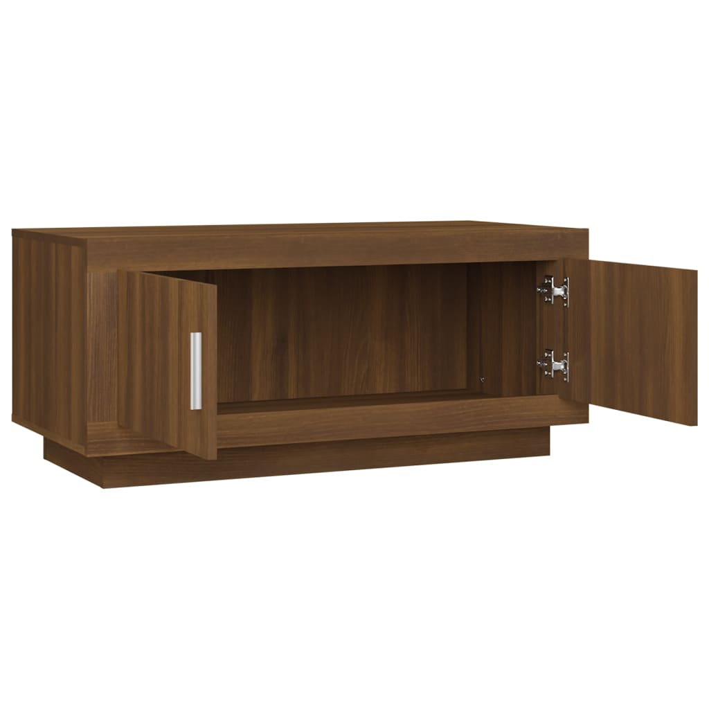 Couchtisch Braun Eichen-Optik 102x50x45 cm Holzwerkstoff