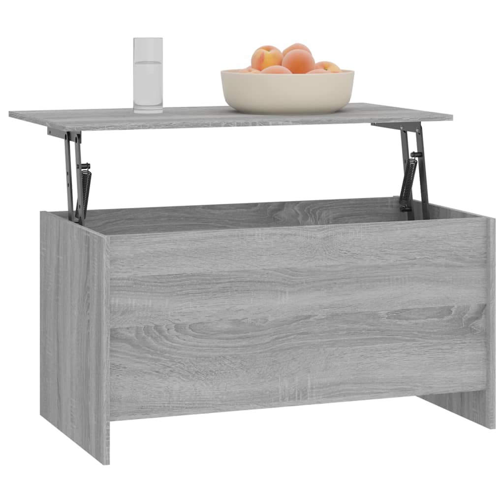 Couchtisch Grau Sonoma 102x55,5x52,5 cm Holzwerkstoff