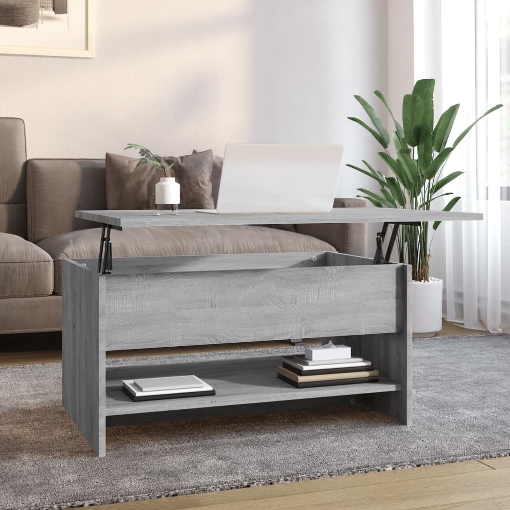 Couchtisch Grau Sonoma 80x50x40 cm Holzwerkstoff