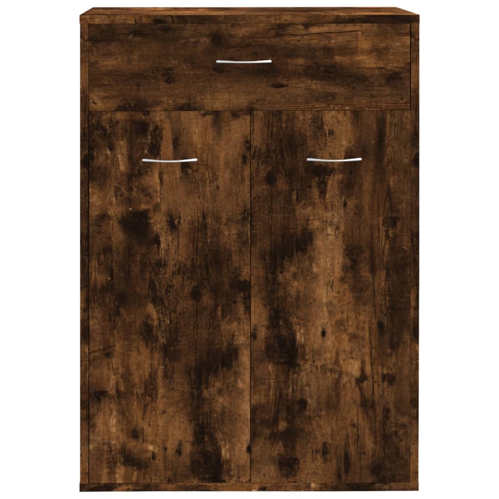 Schuhschrank Räuchereiche 60x35x84 cm Holzwerkstoff