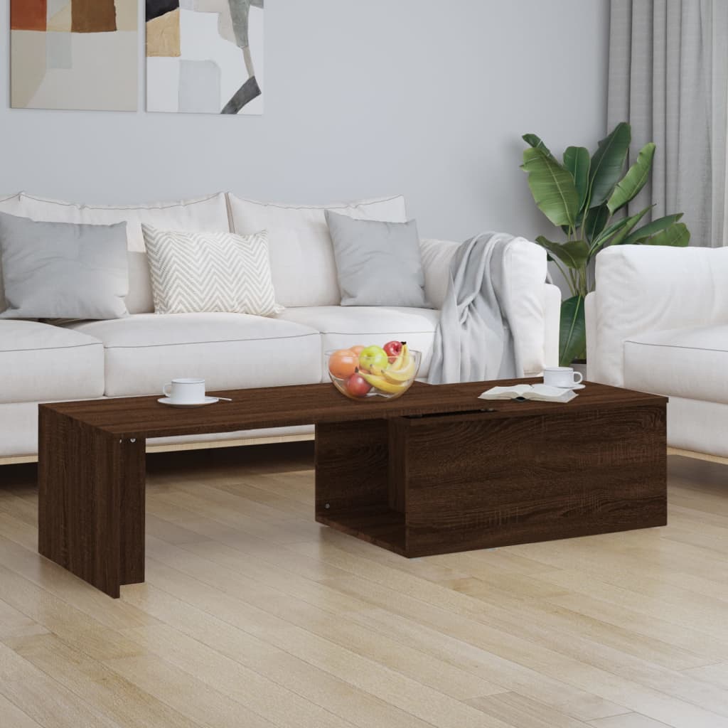 Couchtisch Braun Eichen-Optik 150x50x35 cm Holzwerkstoff