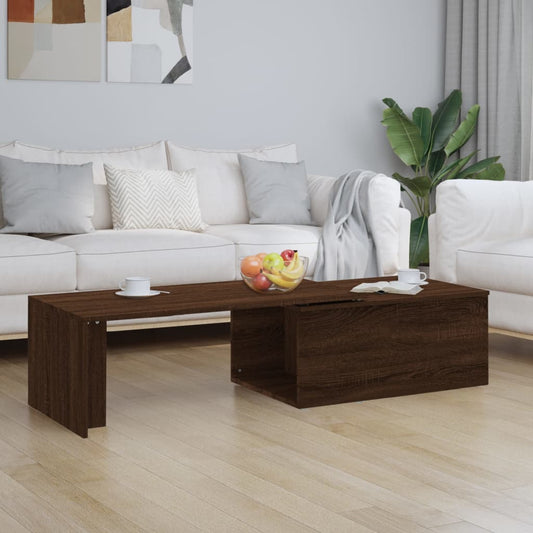 Couchtisch Braun Eichen-Optik 150x50x35 cm Holzwerkstoff