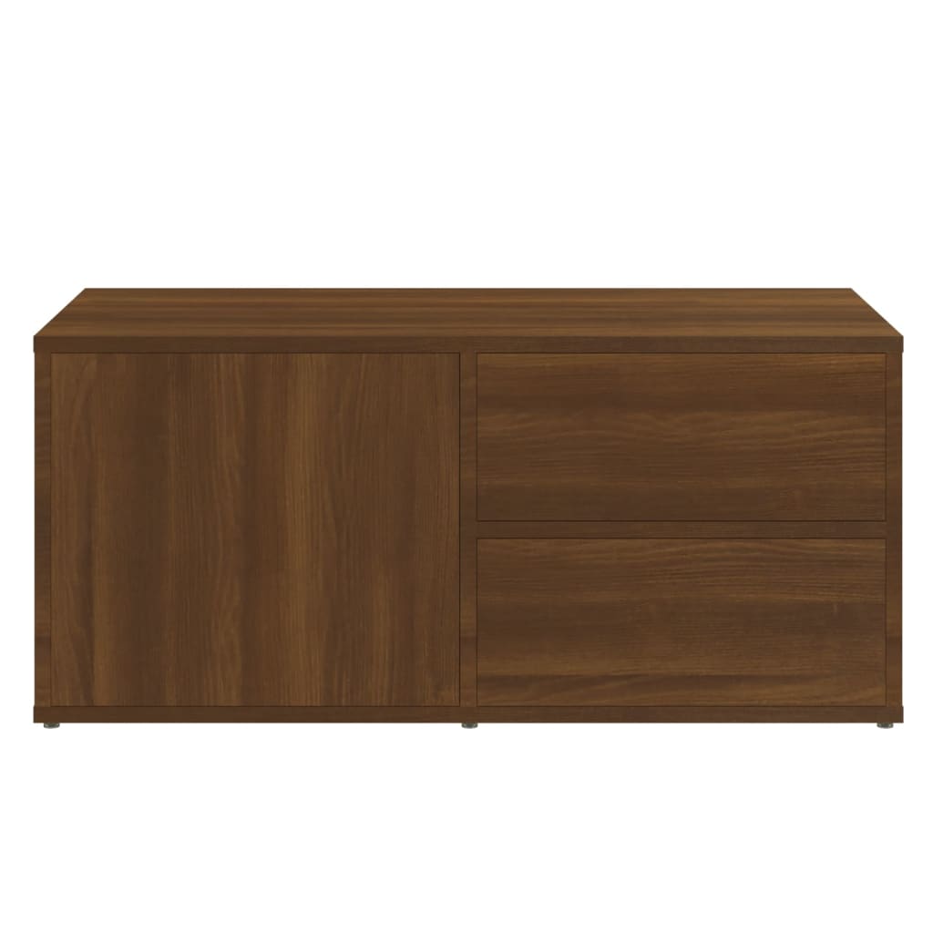 TV-Schrank Braun Eichen-Optik 80x34x36 cm Holzwerkstoff