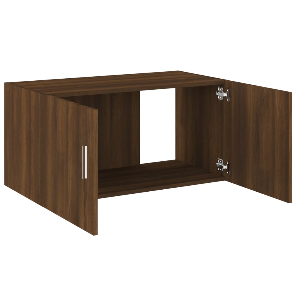 Wandschrank Braun Eichen-Optik 80x39x40 cm Holzwerkstoff