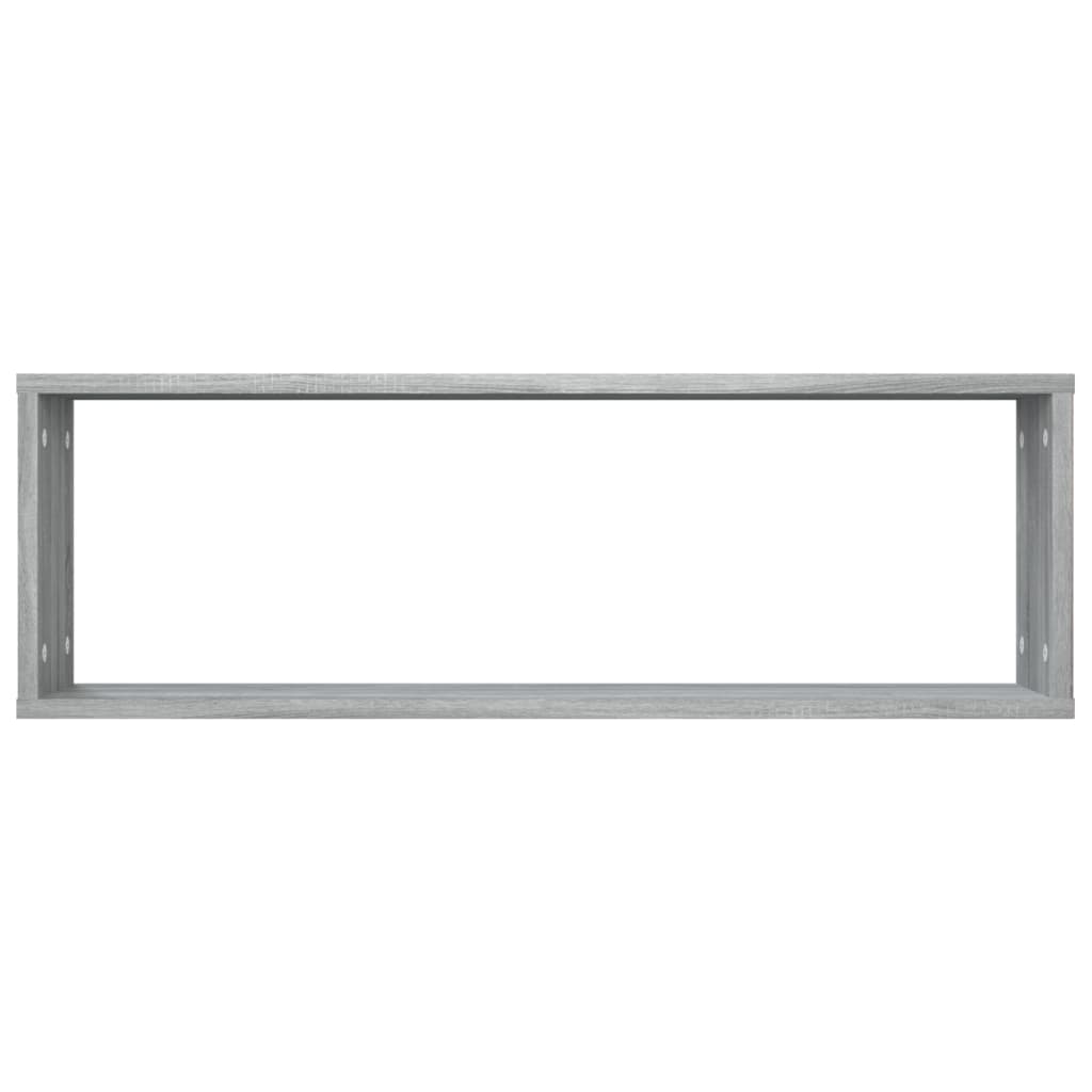 Wandregale 4 Stk. Grau Sonoma 80x15x26,5 cm Holzwerkstoff