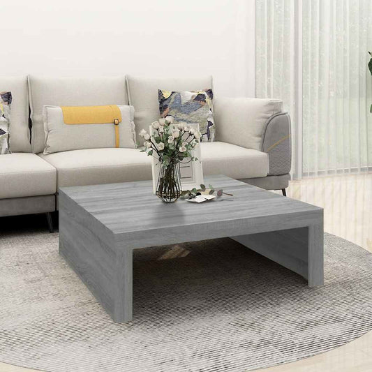 Couchtisch Grau Sonoma 100x100x35 cm Holzwerkstoff