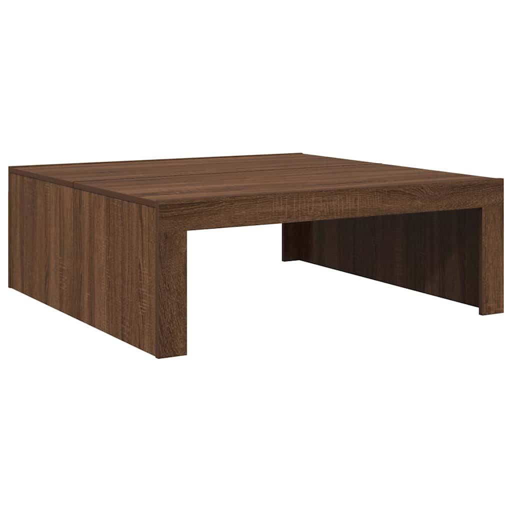 Couchtisch Braun Eichen-Optik 100x100x35 cm Holzwerkstoff