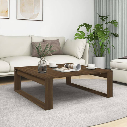 Couchtisch Braun Eichen-Optik 100x100x35 cm Holzwerkstoff