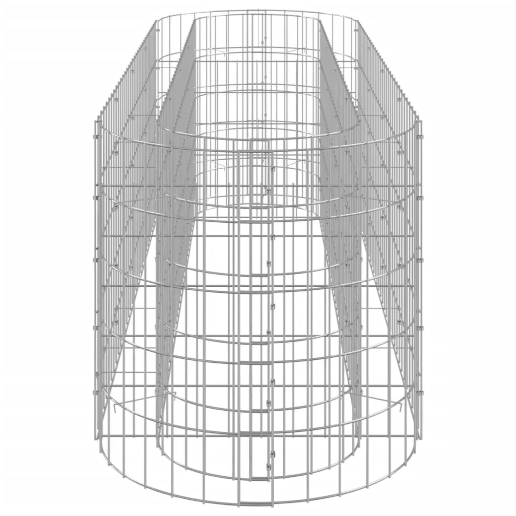 Gabionen-Hochbeet Verzinktes Eisen 190x50x50 cm