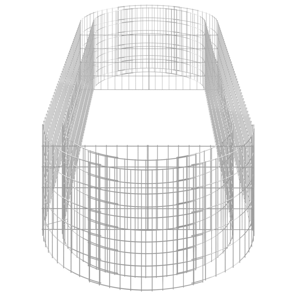 Gabionen-Hochbeet Verzinktes Eisen 300x100x50 cm