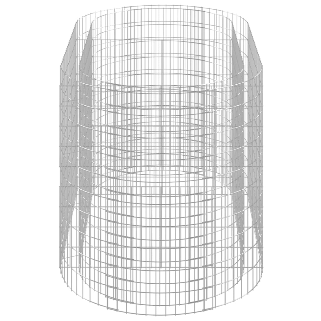 Gabionen-Hochbeet Verzinktes Eisen 200x100x100 cm