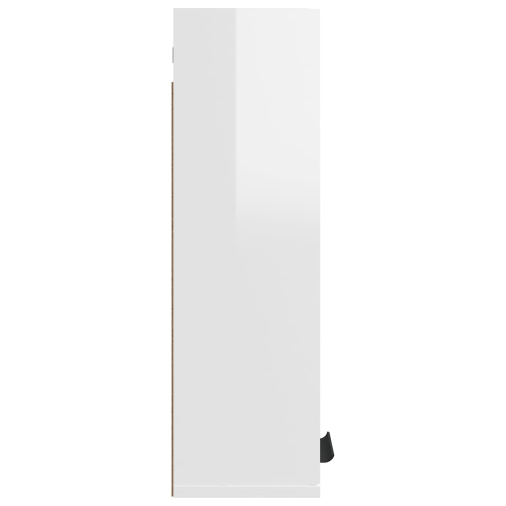 Wand-Badschrank Hochglanz-Weiß 32x20x67 cm