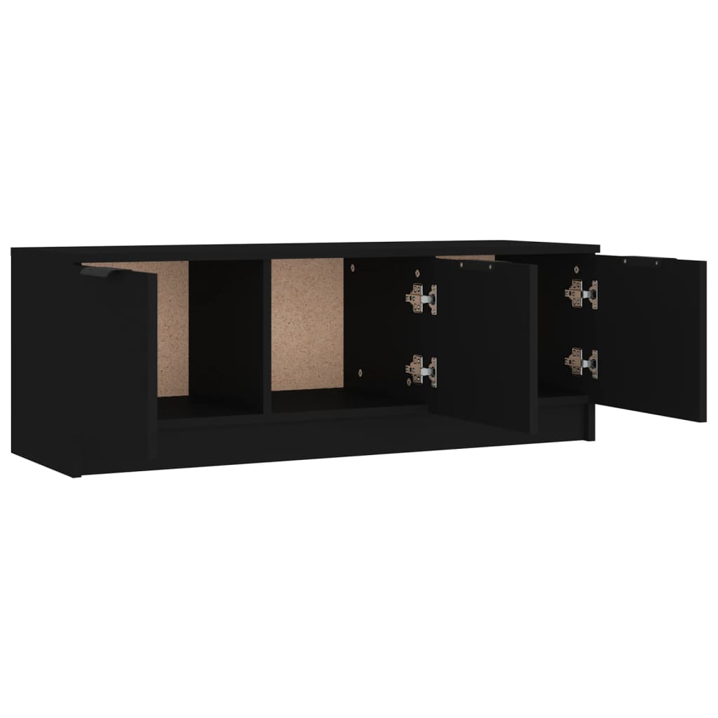 TV-Schrank Schwarz 102x35x36,5 cm Holzwerkstoff