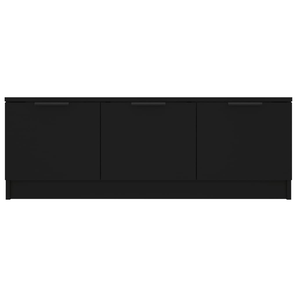 TV-Schrank Schwarz 102x35x36,5 cm Holzwerkstoff