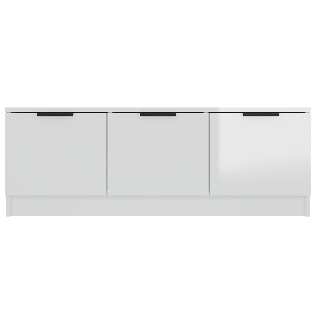 TV-Schrank Hochglanz-Weiß 102x35x36,5 cm Holzwerkstoff