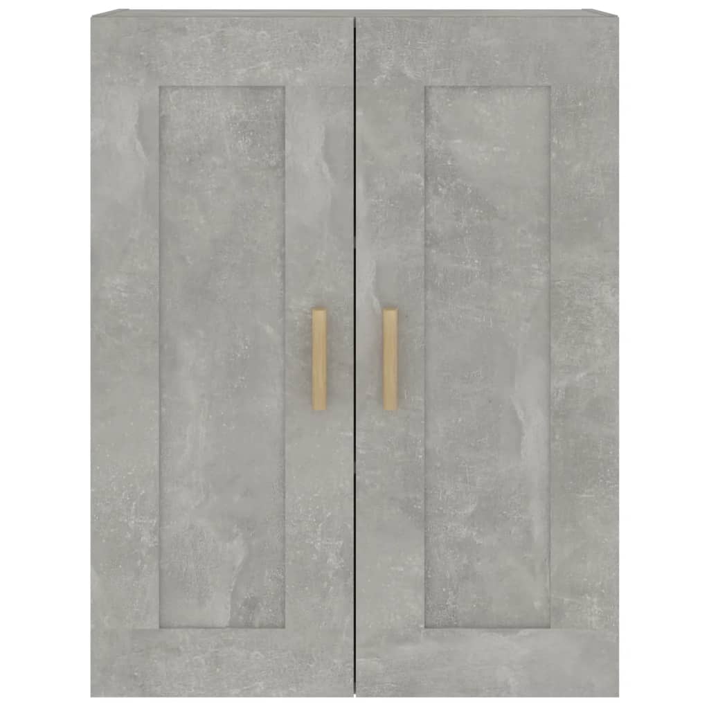 Wandschrank Betongrau 69,5x32,5x90 cm Holzwerkstoff