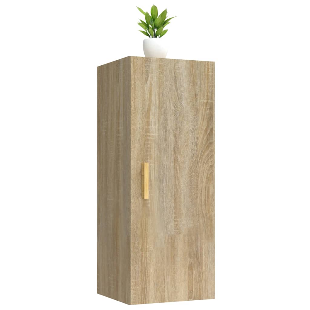 Wandschrank Sonoma-Eiche 34,5x34x90 cm Holzwerkstoff