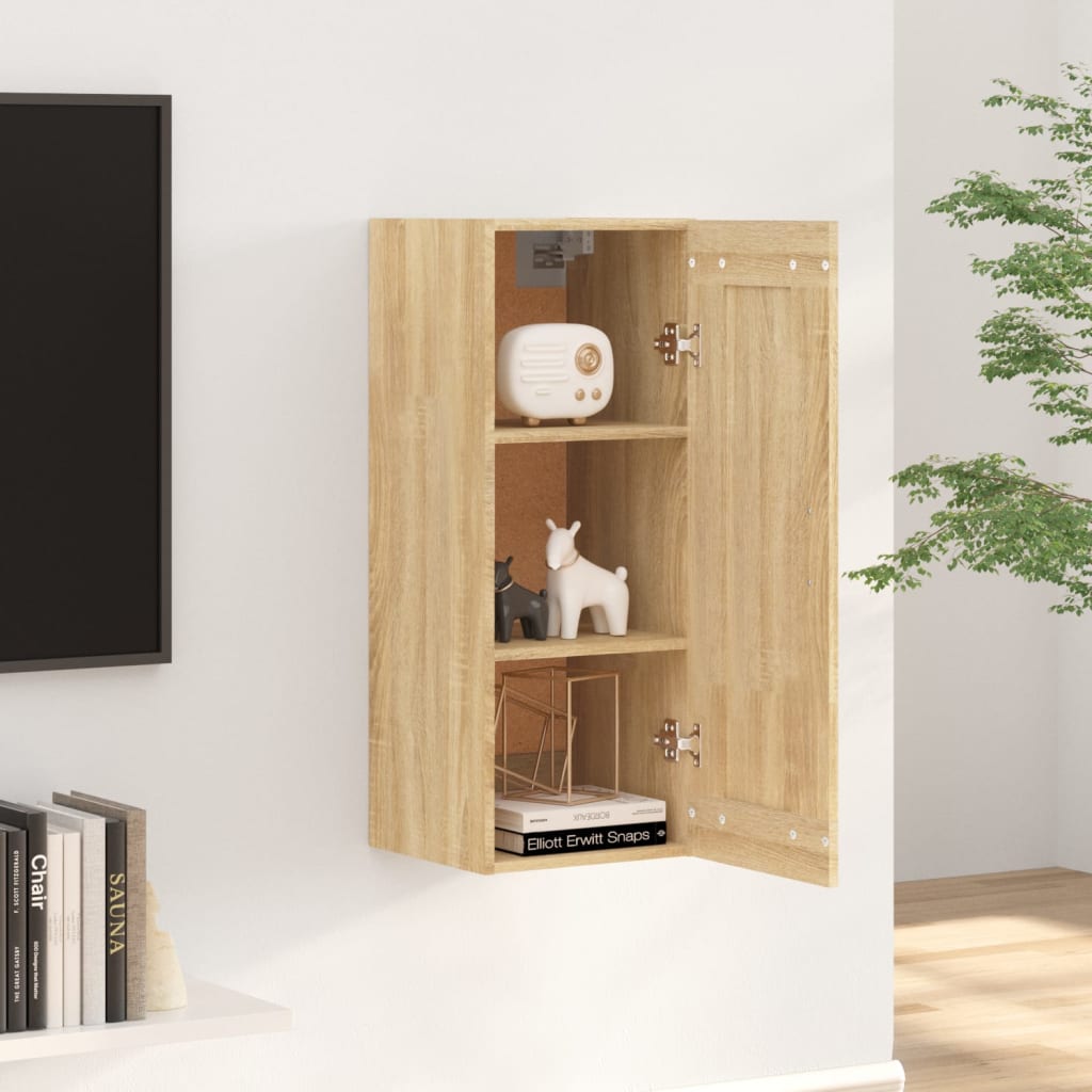 Wandschrank Sonoma-Eiche 35x34x90 cm Holzwerkstoff