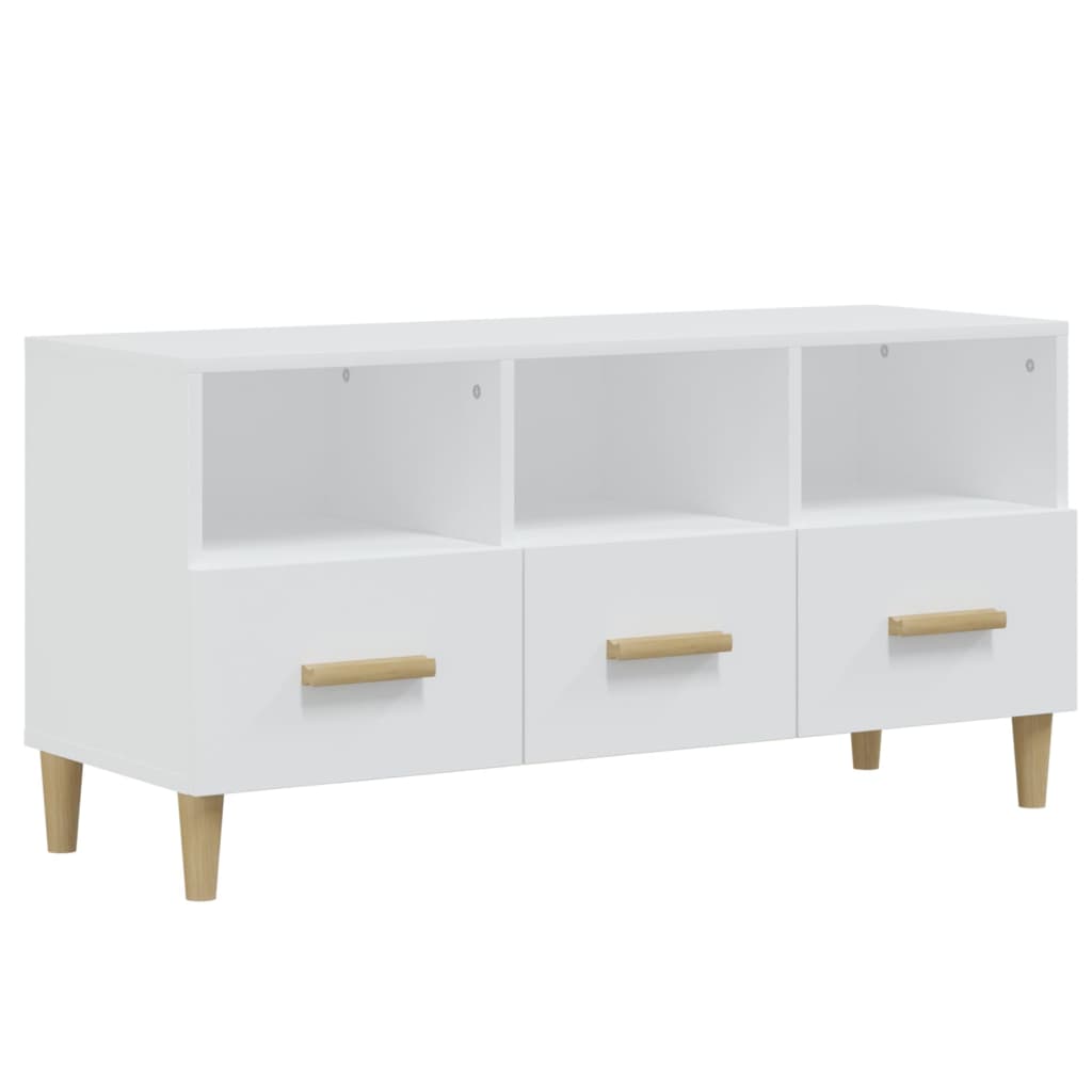 TV-Schrank Weiß 102x36x50 cm Holzwerkstoff