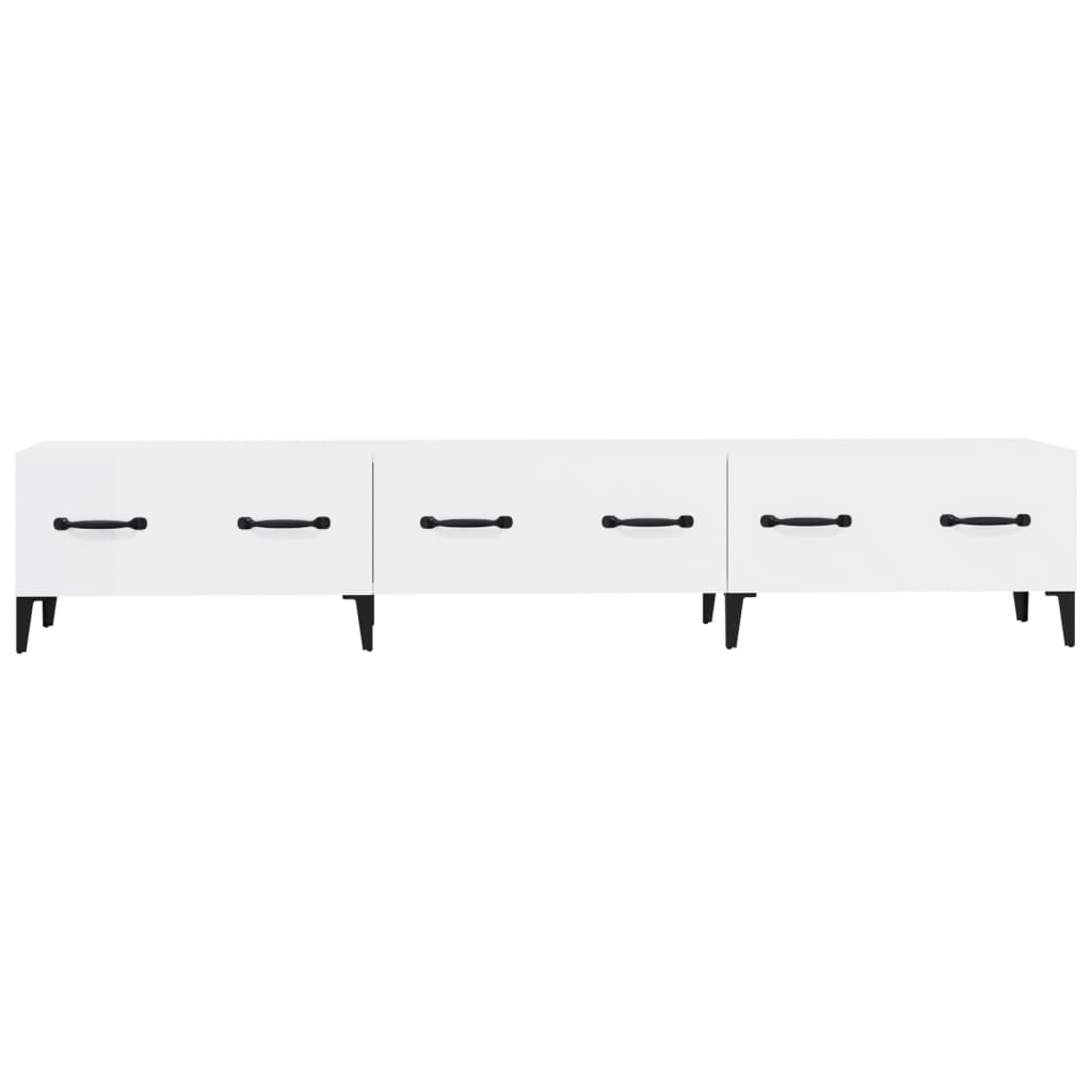 TV-Schrank Hochglanz-Weiß 150x34,5x30 cm Holzwerkstoff