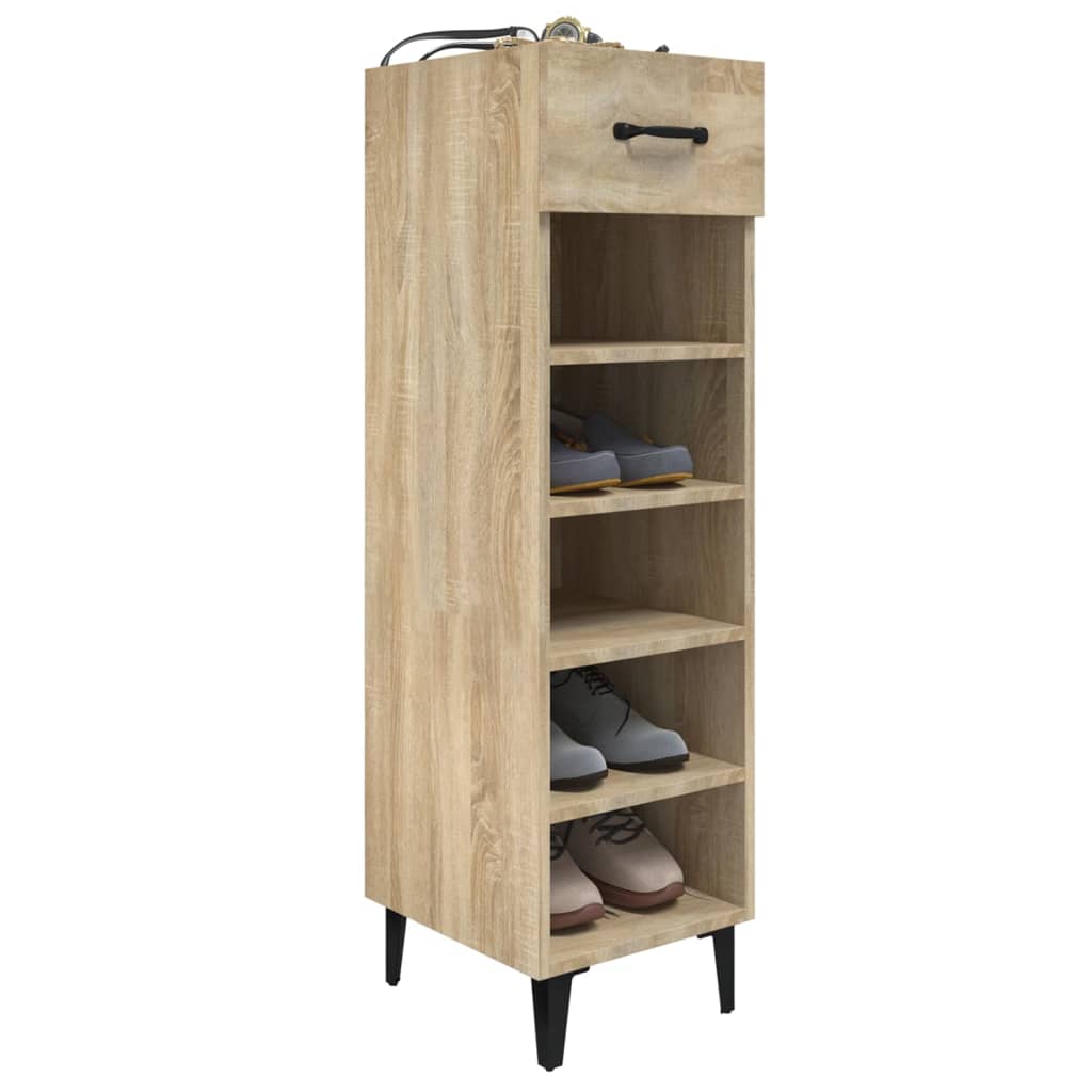 Schuhschrank Sonoma-Eiche 30x35x105 cm Holzwerkstoff