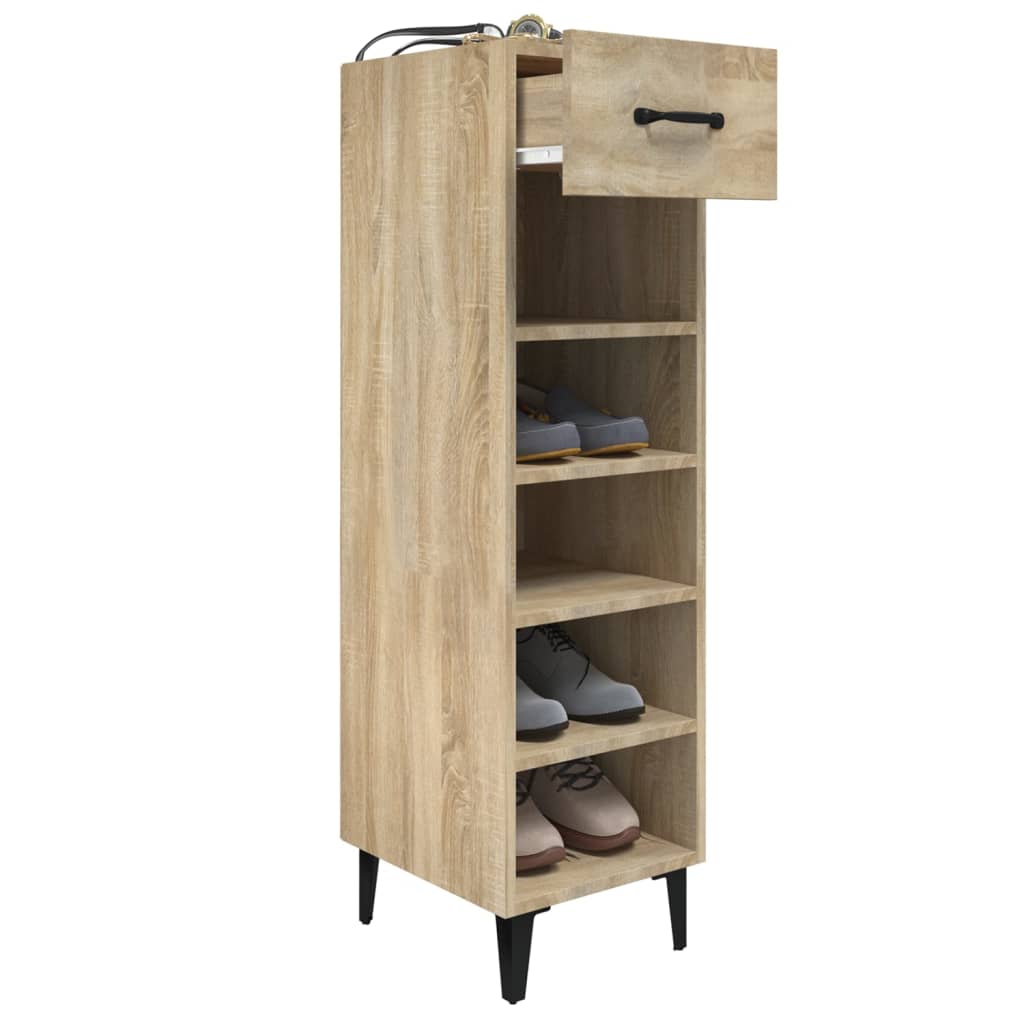 Schuhschrank Sonoma-Eiche 30x35x105 cm Holzwerkstoff