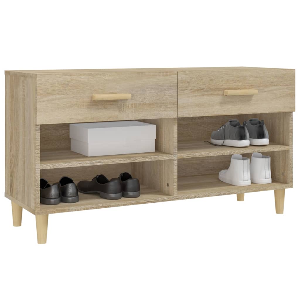 Schuhschrank Sonoma-Eiche 102x35x55 cm Holzwerkstoff