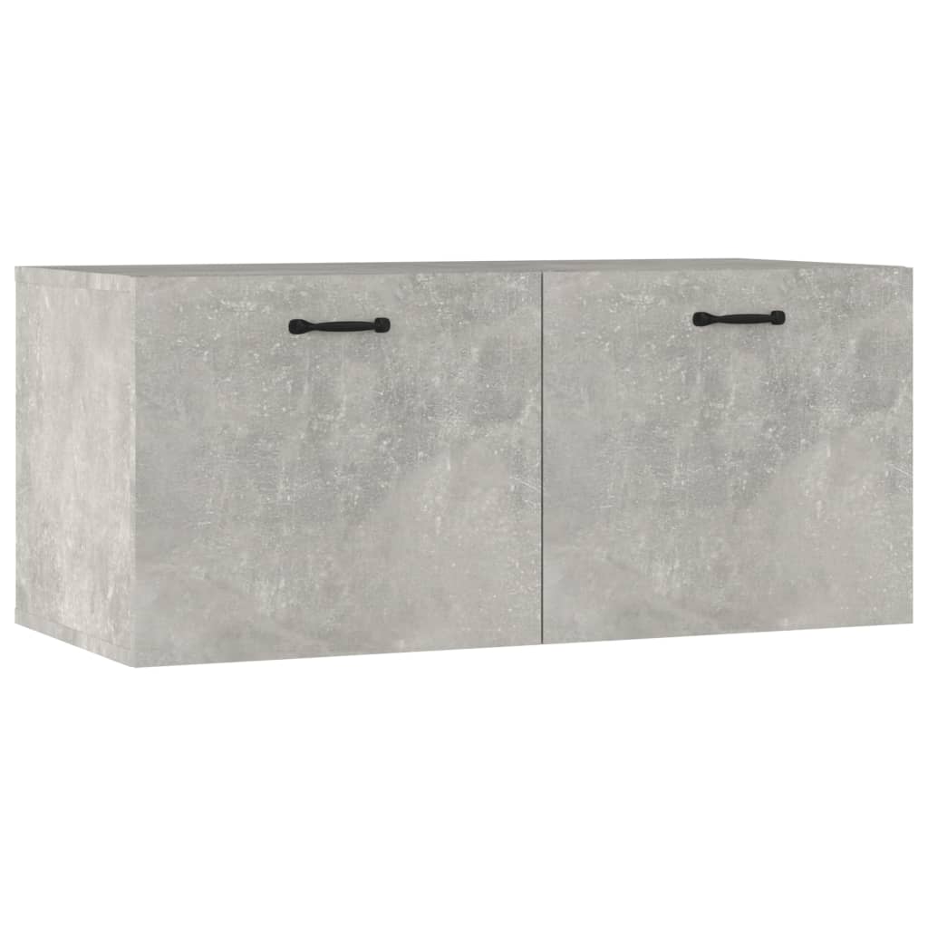 Wandschrank Betongrau 80x36,5x35 cm Holzwerkstoff