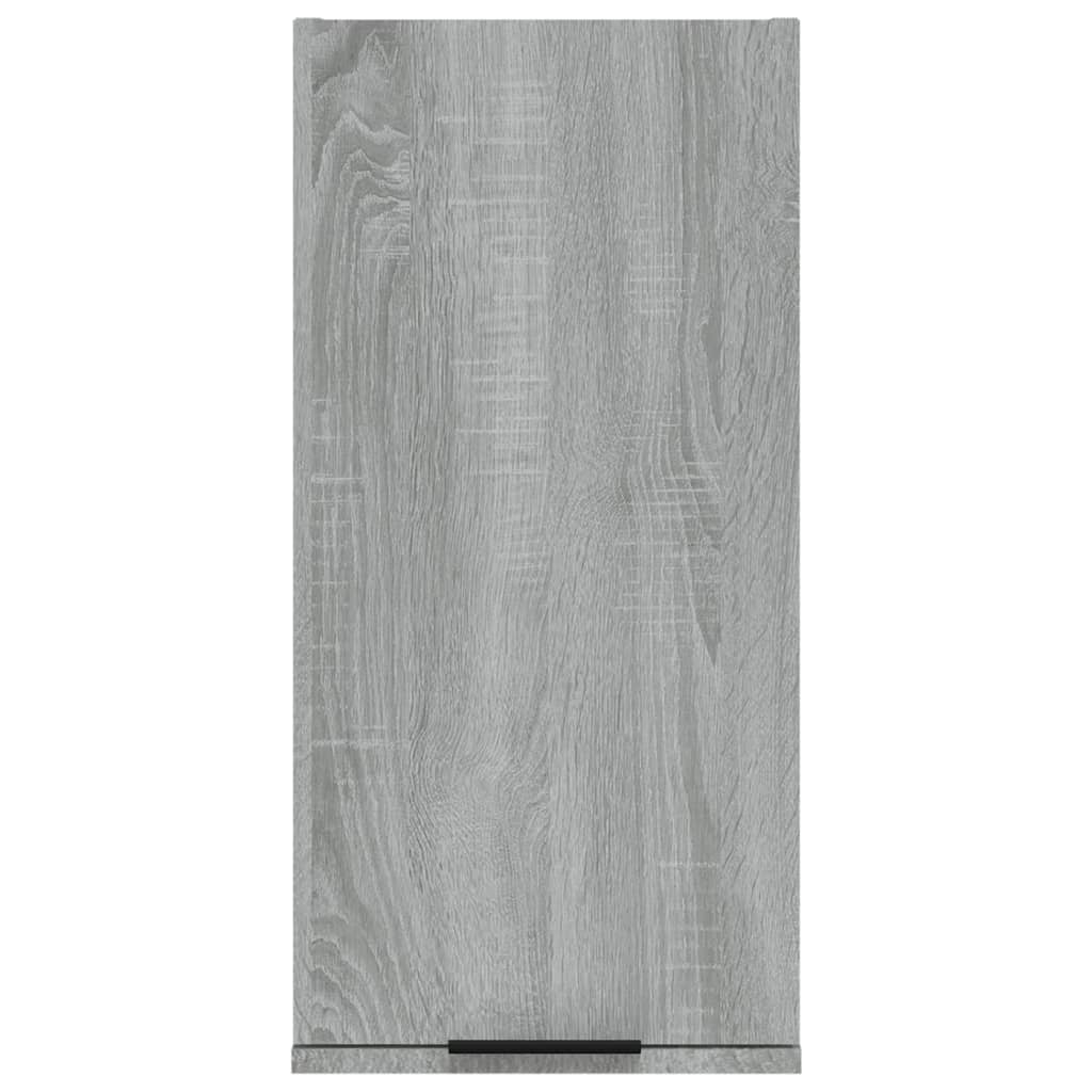 Wand-Badschrank Grau Sonoma 32x20x67 cm