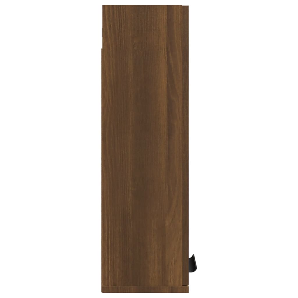 Wand-Badschrank Braun Eichen-Optik 32x20x67 cm